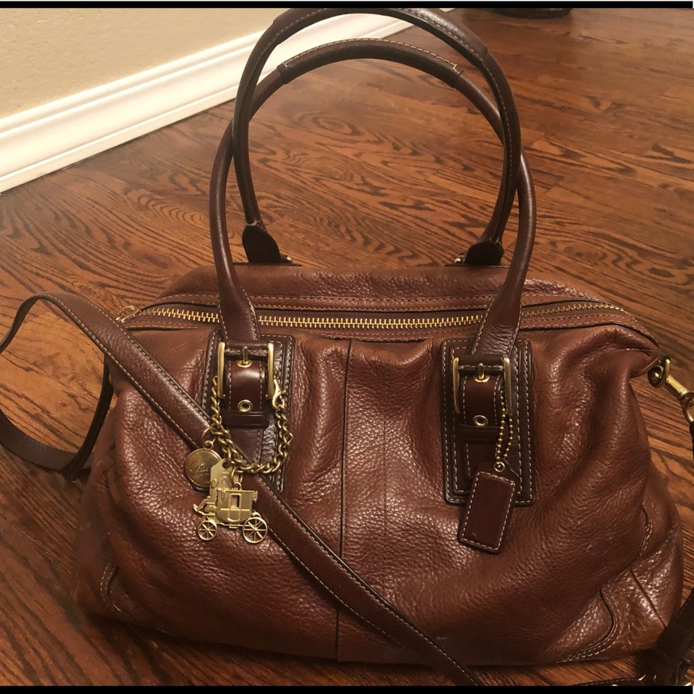COACH (F12444) Large HML Leather Satchel Handbag